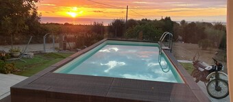 Villa with pool and sea view