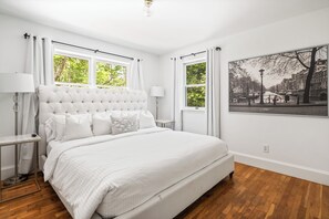 4 habitaciones, cuna de viaje, wifi gratis y ropa de cama
