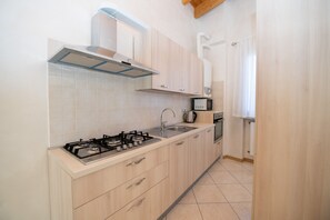 Familienapartment | Eigene Küche | Kühlschrank, Mikrowelle, Ofen, Herdplatte