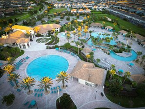 Outdoor pool, a heated pool - 4 Bedroom ChampionsGate Townhome w/Private Pool & Resort Amenities Included! (Davenport)