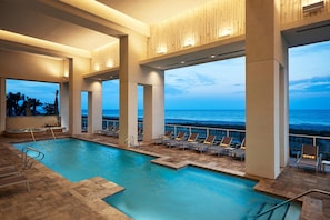 A heated pool