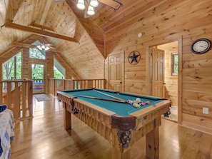 Cabin, Multiple Beds, Mountain View | Game room