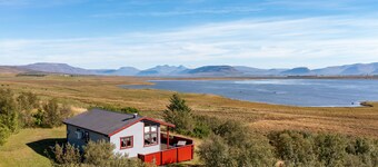 Hvalfjarðarsveit Cottage with Large Wooden Deck, Mountain View + Great Location