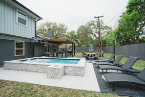 A heated pool