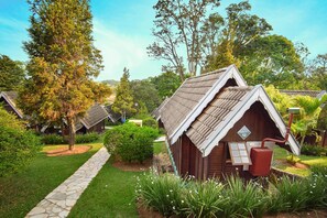 Deluxe-Ferienhütte | Ausblick vom Zimmer