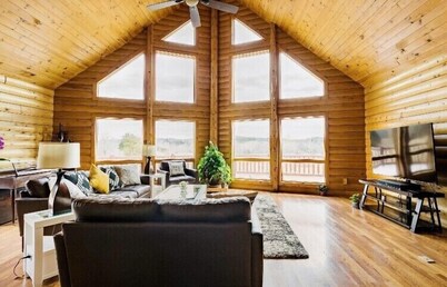 Angela Custom Log House<br>on 7 acres. <br>Pets Not Allowed. <br>No Smoking.