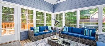 Fantastic family home near the lake with WiFi and large deck