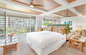 Iron/ironing board, free WiFi, bed sheets - Maui Resort Rentals: The Whaler 315 - Remodeled Interior Courtyard Studio, Gorgeous Ocean Views! (Lahaina)