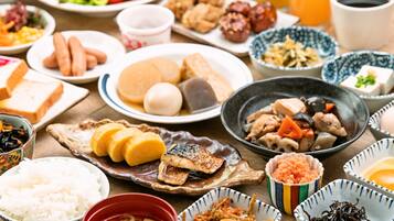 Sarapan prasmanan setiap hari dengan biaya tambahan