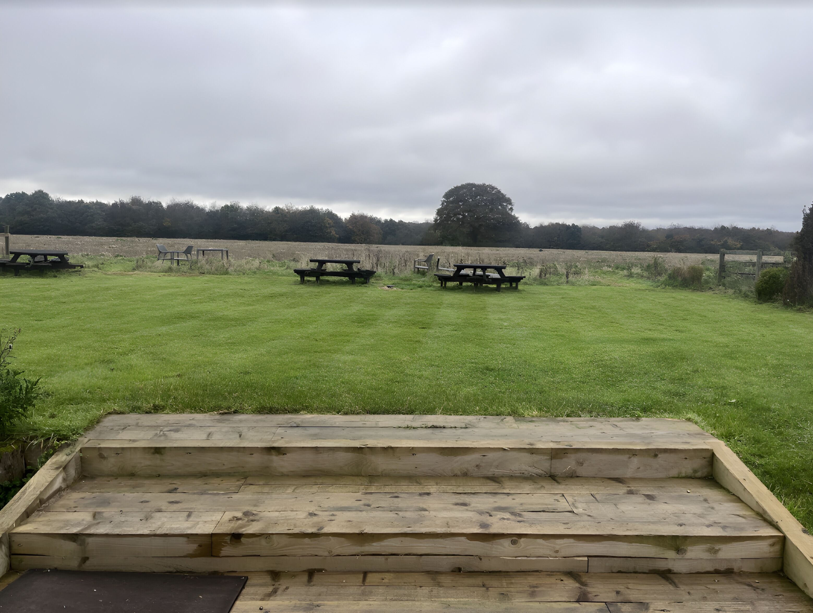 outdoor wedding area
