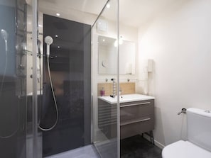 Shower, hair dryer