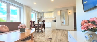 Family friendly, cozy and spacious 3 bedroom apartment in JoniĆĄkis, town centre.