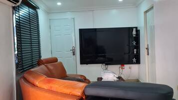 Apartment | Living room | 30-inch TV with digital channels