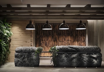 Reception area at 1 Hotel Nashville