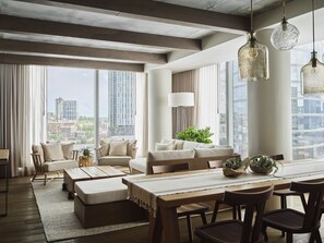 Suite, 1 Bedroom (Panoramic) | Premium bedding, down comforters, pillowtop beds, minibar - 1 Hotel Nashville (Nashville)