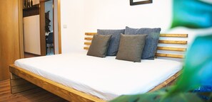 2 chambres, bureau, chambres insonorisées, fer et planche à repasser