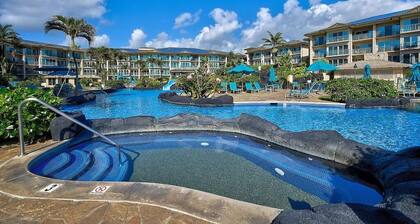 Waipouli Beach Resort | Spacious 2BD Retreat -Lazy River, Spa & Central Location