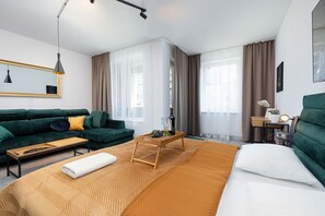 Iron/ironing board, bed sheets - Stylish Studio with Balcony | 500 m from the Beach, Air Conditioning (Kolobrzeg)