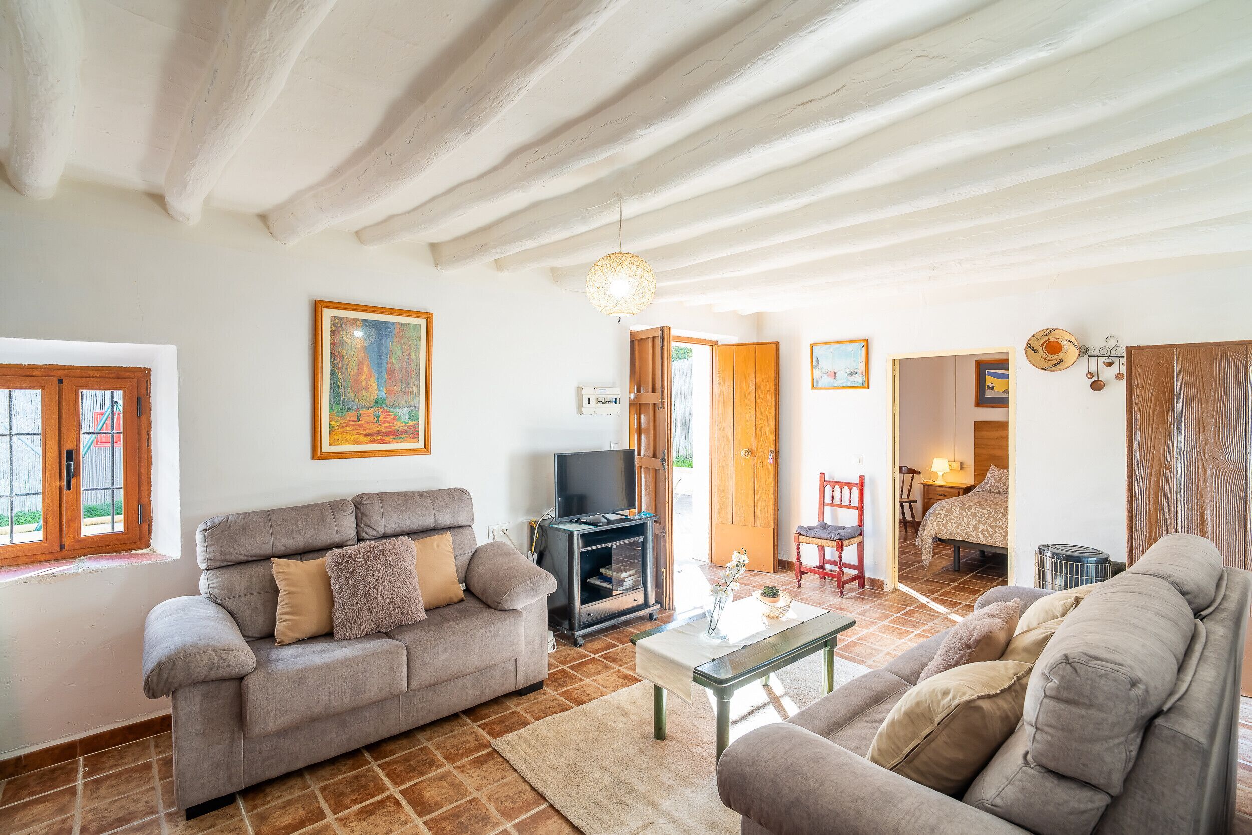 Télévision, cheminée