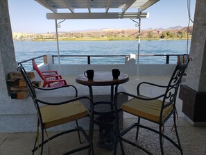 Outdoor dining - Riverfront Parker Home, 3/3 with 2 docks, Views!!! (Parker)