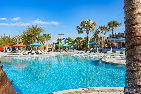 A heated pool