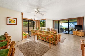 Televisión, libros y estéreo 