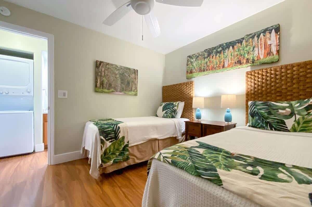 2 bedrooms, iron/ironing board, travel crib, free WiFi