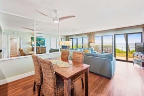 Dining - Poipu Shores 101A – Oceanfront, Ground Floor, Waves Below Your Lanai (Koloa)