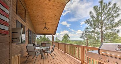 Deck & Views: Dog-Friendly Cabin in Show Low!