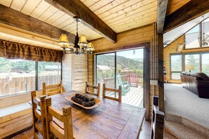 Interior - Rustic Family Getaway W/ Expansive Deck, Full Kitchen, Wood Stove & Washer/Dryer (South Fork)