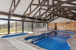 Indoor pool, a heated pool
