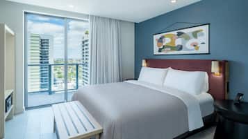 In-room safe, desk, laptop workspace, iron/ironing board