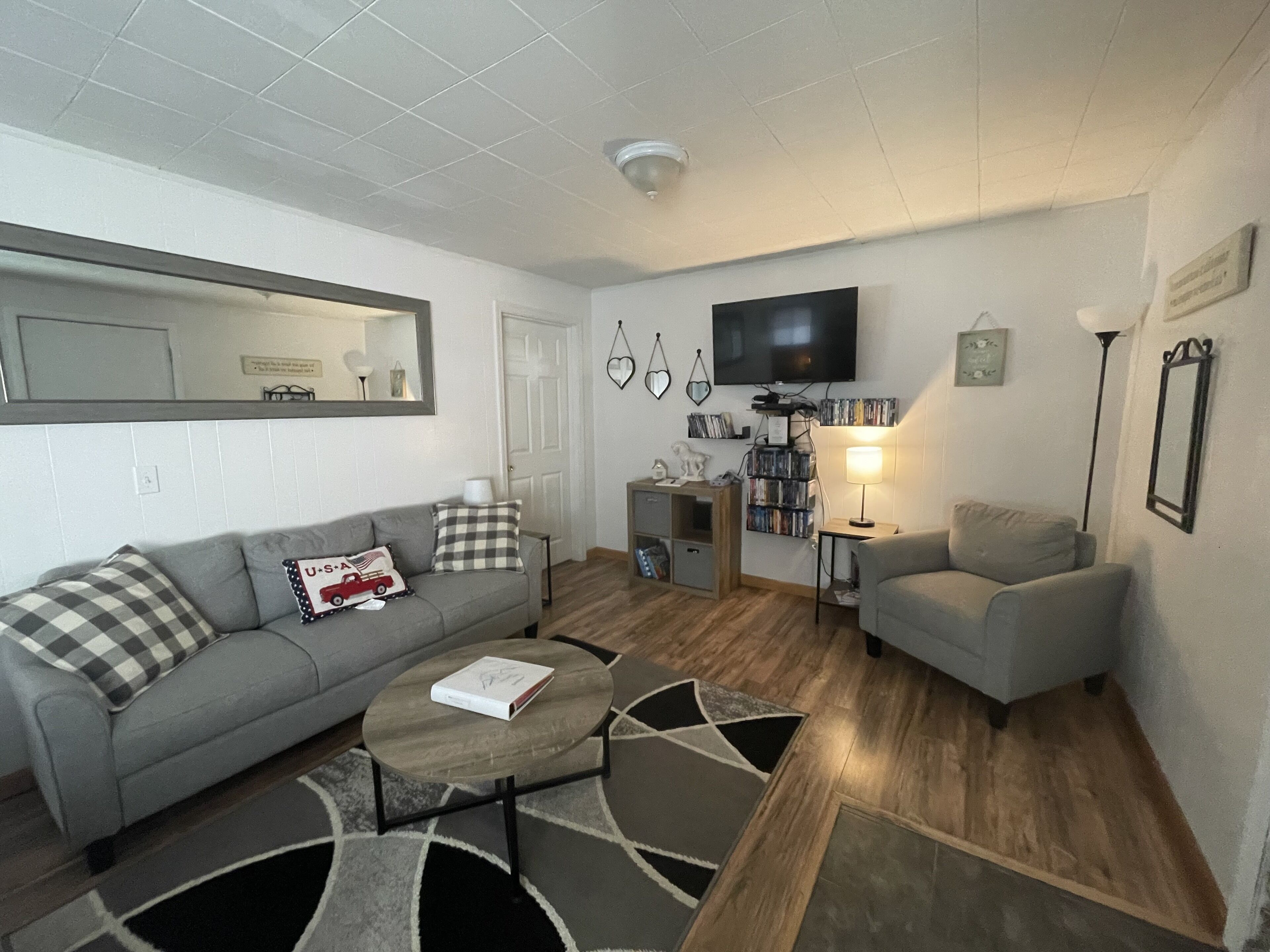 Smart TV, video games, DVD player, books