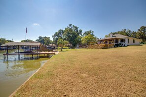 Exterior - Private Dock & Slip: Cedar Creek Reservoir Home (Mabank)