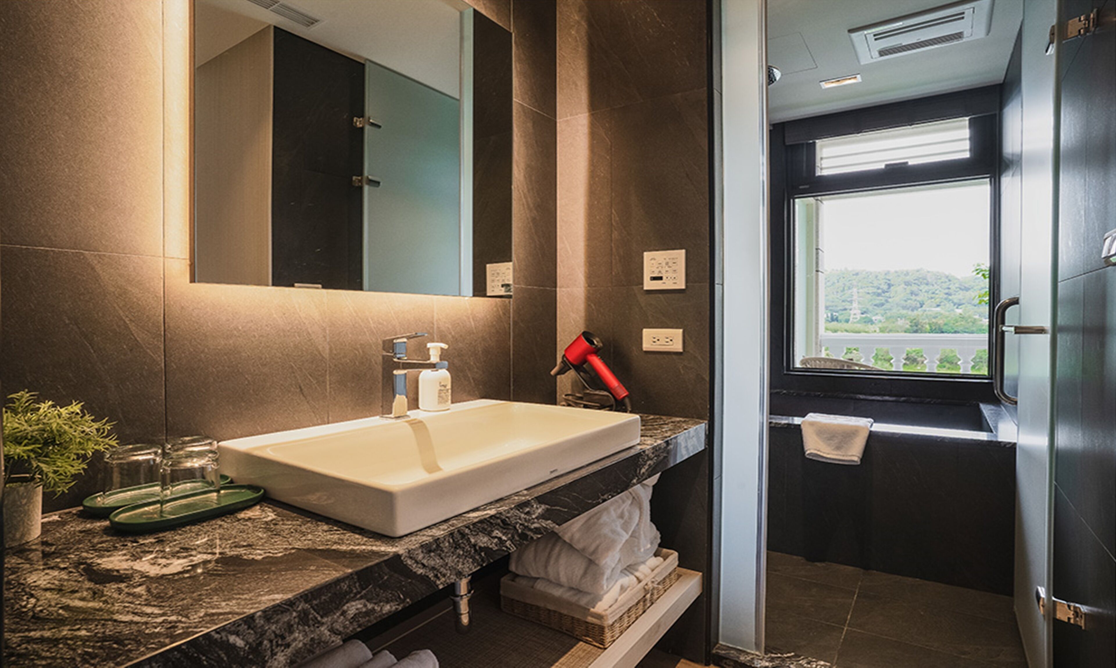 basic triple room | bathroom | bathtub, hair dryer, bathrobes, slippers