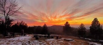 Sunset & City lights Kings Canyon & Sequoia