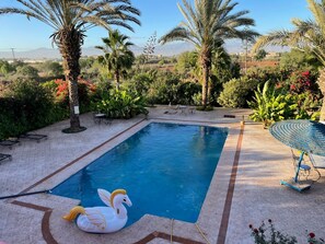 Outdoor pool - Quiet Villa near Agadir, Style, Garden, Swimming Pool, Optional Lady Cook (Sidi Boumoussa)