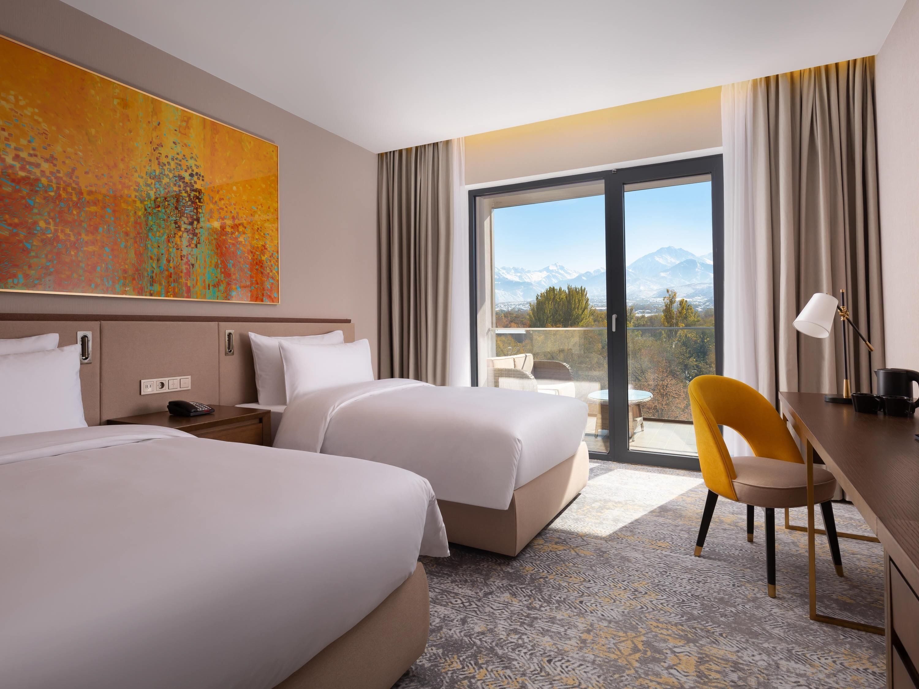 Premium bedding, minibar, in-room safe, desk