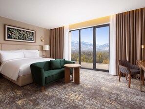 Grand Suite, 1 King Bed, Mountain View (Panoramic) | Premium bedding, minibar, in-room safe, desk - Swissôtel Wellness Resort Alatau Almaty (Almaty)