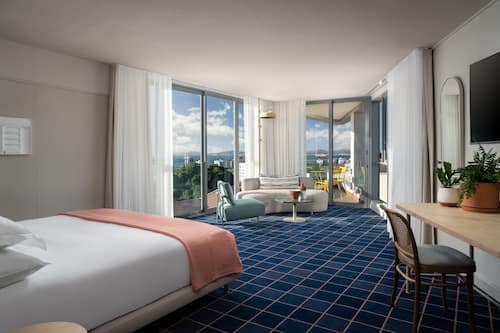 Premium bedding, memory-foam beds, minibar, in-room safe