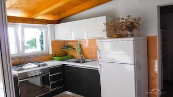 Apartment | Eigene Küche | Kühlschrank, Mikrowelle, Ofen, Herdplatte