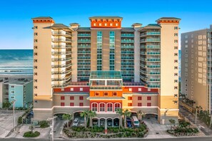 Exterior - Oceanfront 3-bedroom condo with a glass-paneled balcony | Bahama Sands - 602 (North Myrtle)