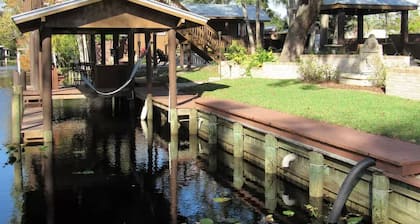 Beautiful Oasis on the Creek with Pool; 2 houses and backyard paradise
