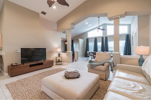 House, 3 Bedrooms | Living area | Smart TV, streaming services