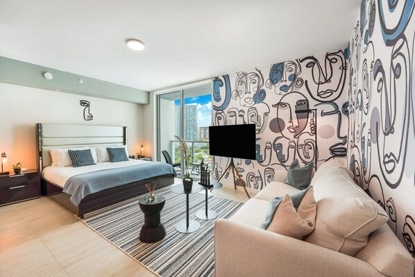 Iron/ironing board, WiFi, bed sheets - Artistic Unique Studio Bay And Pool Views / Miami (Miami)