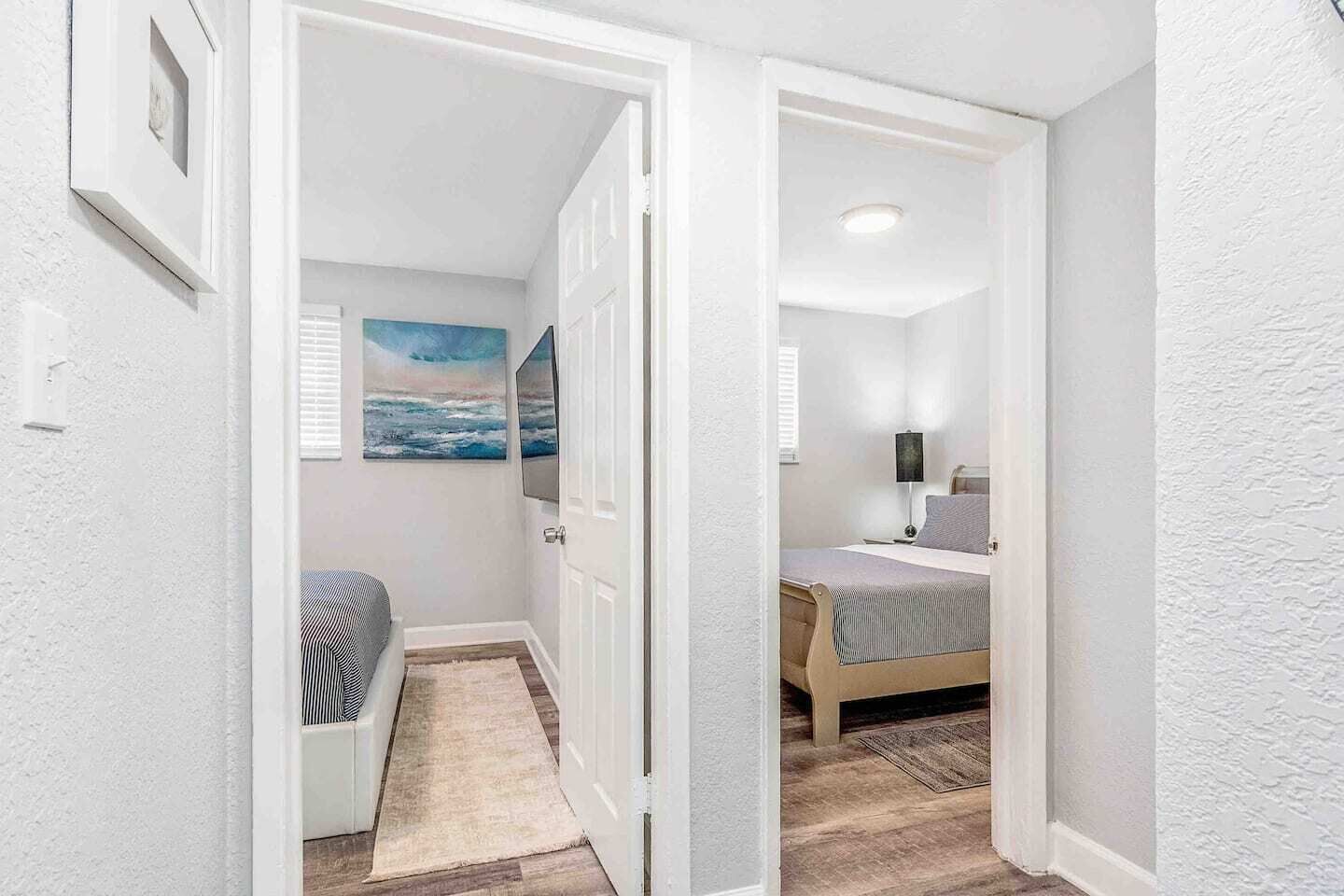 2 bedrooms, iron/ironing board, travel crib, free WiFi