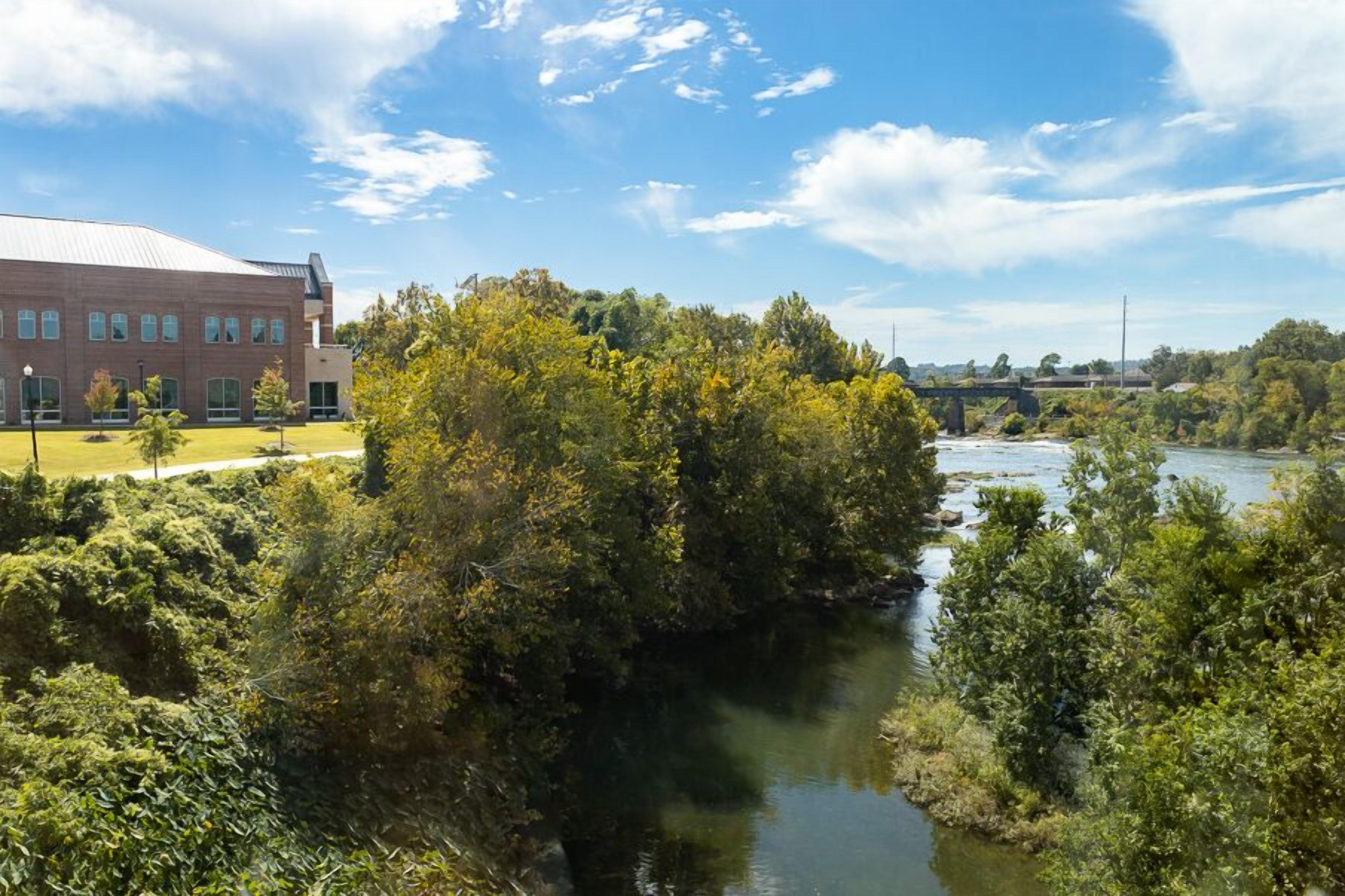 classic room, 2 queen beds, river view | view from room
