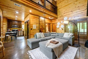 Smart TV, fireplace, video games, books