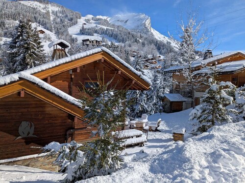 CHALET DE L'OURS with Spa, terrace and nearby ski slopes