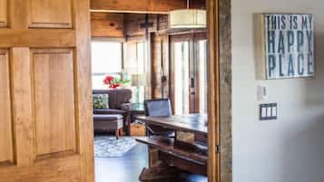 Signature Suite, 2 Bedrooms, Kitchen, River View | Desk, laptop workspace, iron/ironing board, free WiFi